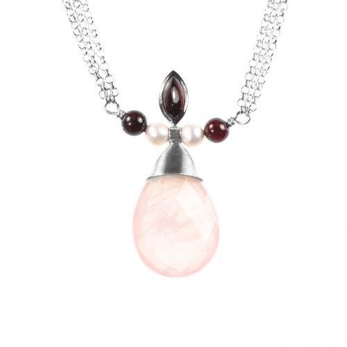 Necklace with Rose Quartz