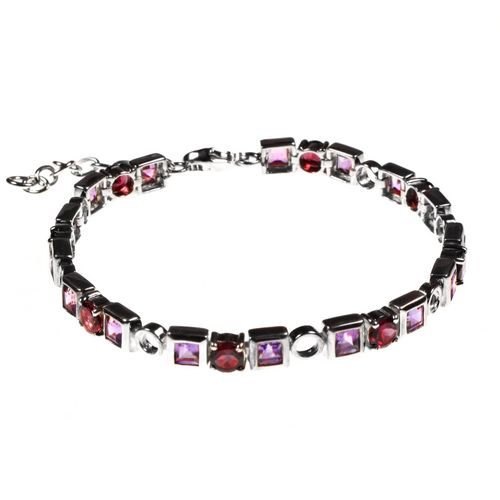 Multi Garnet and Amethyst Bracelet