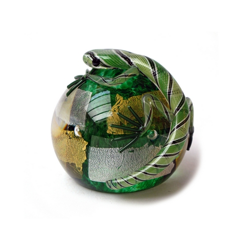 Lizard Paperweight Green