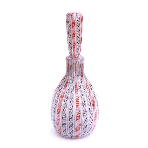 Zan Orange, Black/White Conical Bottle