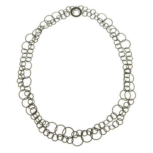 Multi Circle Oxidised Necklace