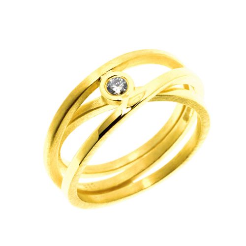 Ring Tri Multiband+Diamond