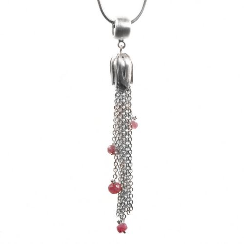 Tassel Pendant With Rubies