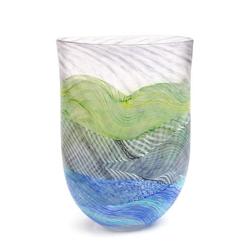 Small Flat vase Grey Skies