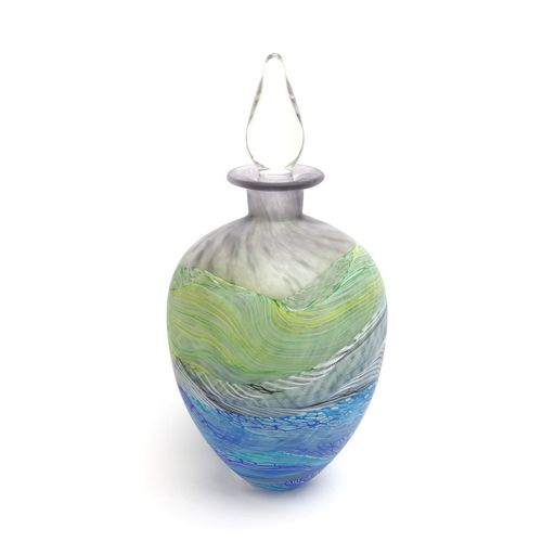 Small Round Stoppered Bottle Grey Skies