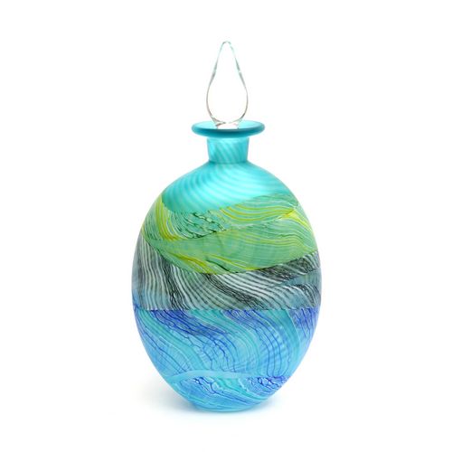 Small flattened stoppered Bottle  Spring Tides