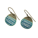 Blue Drop Island Oxide Earrings