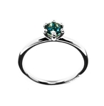 Ring L.Blue Topaz 0.6ct in Silver