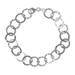 Bracelet Hammered Circles