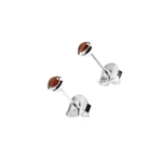 Stud Earrings Sm Garnet