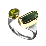 Ring - Tourmaline, Peridot Size P.5