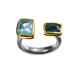 Ring - Aquamarine, Blue Topaz