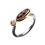 Garnet 2ct Pink Tourmaline Ring
