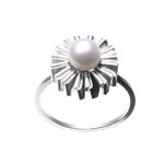 Ruffle Pearl Ring