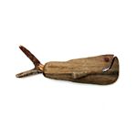 Wallmounted Driftwood Fish Chubby Medium