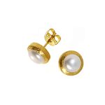 E/R Stud Pearl in Wide Band