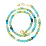 N/L Amazonite,Apatite,Prenite,Peridot