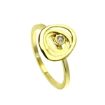 Ring Twirl 14ct Gold+Diamond 0.02ct